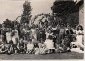 VJA549 1954 May Day - May King Terry Rowswell May Queen Jennifer Sills