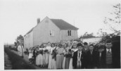 VJA550 1958 May Day Procession in School Lane