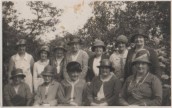 VJA556  Seavington Mothers Union: Front Row Left to Right- Ada Vaux, Mrs Blundy, Miss Poole, Mrs Lawrence, Mrs Drayton, Back Row Left to Right - Unknown, Mrs Reg Male, Annie Swain, Mrs Rowsell, Aggie Brown, Mrs Frank Ash, Mrs Pond.