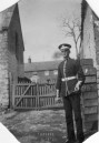 KGU736 43 Henry Albert Gummer taken at Hunts House Seavington, possibly in Coldstream Guards uniform.