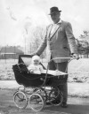 KGU782 Henry Albert Gummer with Kevin Stuart Gummer in pram