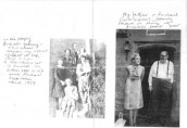 LEN126 1959 1. On the steps of Buckrells granary 2. Rachael Kiddle and brother at Buckerells front door  