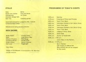 MHA411 1981 Programme for the opening of the wooden Pavilion on Seavington Playing Fields