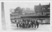 MPA138 c1920 Fire engine at Seavington pond