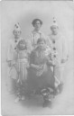 MPA156  1916 Rowsell, Warry family group Christmas  Winifred Rowsell, Mrs Gulliford, Emma Warry, Eileen Rowsell, Alice Warry (Mrs Gulliford kept the post office, she used to put on shows for a concert
