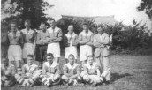 MWH829 Football Team -Back Row: B. Baker, H. Drayton, H. Bonning, K. Harris, S. Male, J. Bonning, H.Brake  Front Row: H. Clark, G. Fouracre, G. Matthews,? Swain,E. Tolman
