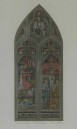 SWM520 Watercolour of a stained glass window in St.Michaels signed JE 1941