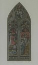 SWM520 Watercolour of a stained glass window in St.Michaels signed JE 1941