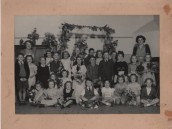 VJA542 1950 May Day - May King David Rowswell, May Queen Mary Swain
