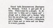 SWM 325 Translation of Domesday Book entry for Seavington St. Michael